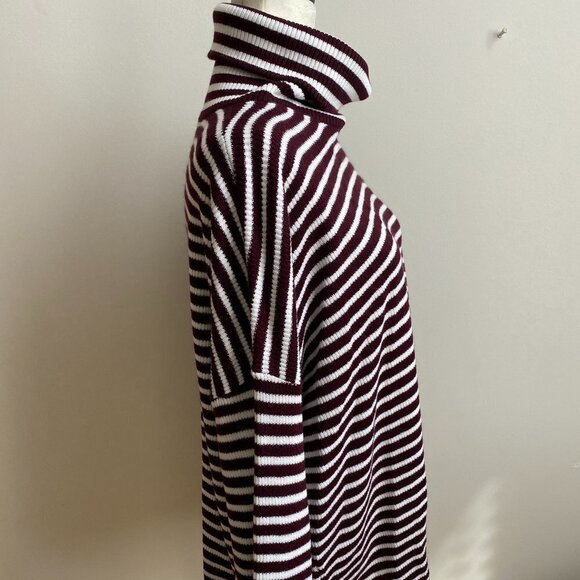 french Connection BNWT Cowl Stripe Ribbed Sweater - Picture 3 of 12